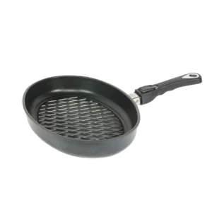 ماهیتابه دسته بازشو باربیکیو AMT با قطر 24 در 35 و ارتفاع 5 سانتی‌متر کد 3524BBQZ