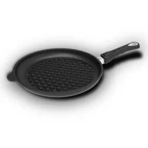 ماهیتابه باربیکیو دسته بازشو AMT با قطر 32 و ارتفاع 4 سانتی‌متر کد 432BBQZ