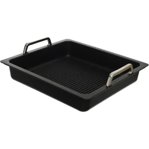 ماهیتابه مستطیل گریل AMT با طول 37 عرض 33 و ارتفاع 6 سانتی‌متر کد 53733GG