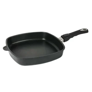ماهیتابه مربع دسته بازشو AMT با طول 26 و ارتفاع 4 سانتی‌متر کد E264z