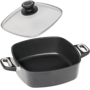 نیم قابلمه مربع AMT با طول 28 و ارتفاع 9 سانتی‌متر کد E289