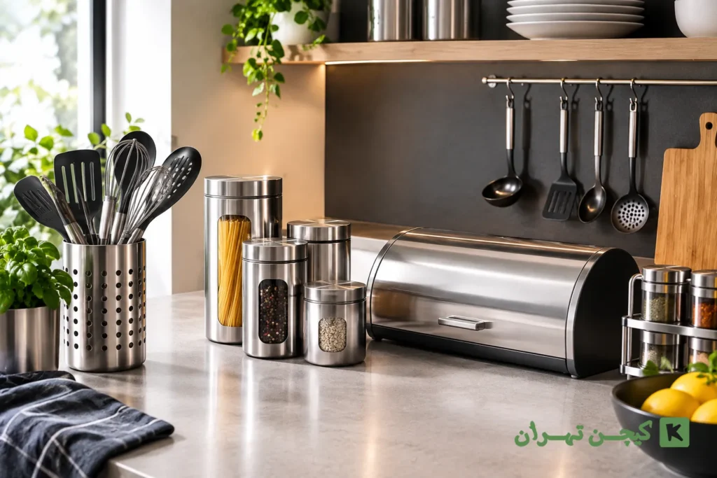 سرویس آشپزخانه استیل و فلزی