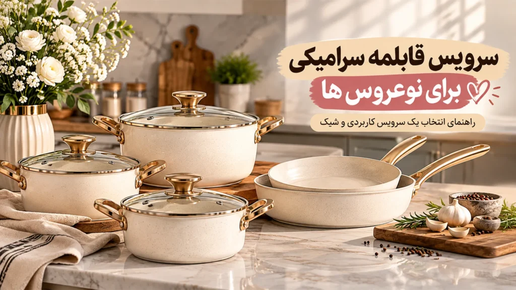 سرویس قابلمه سرامیکی برای نوعروس‌ها