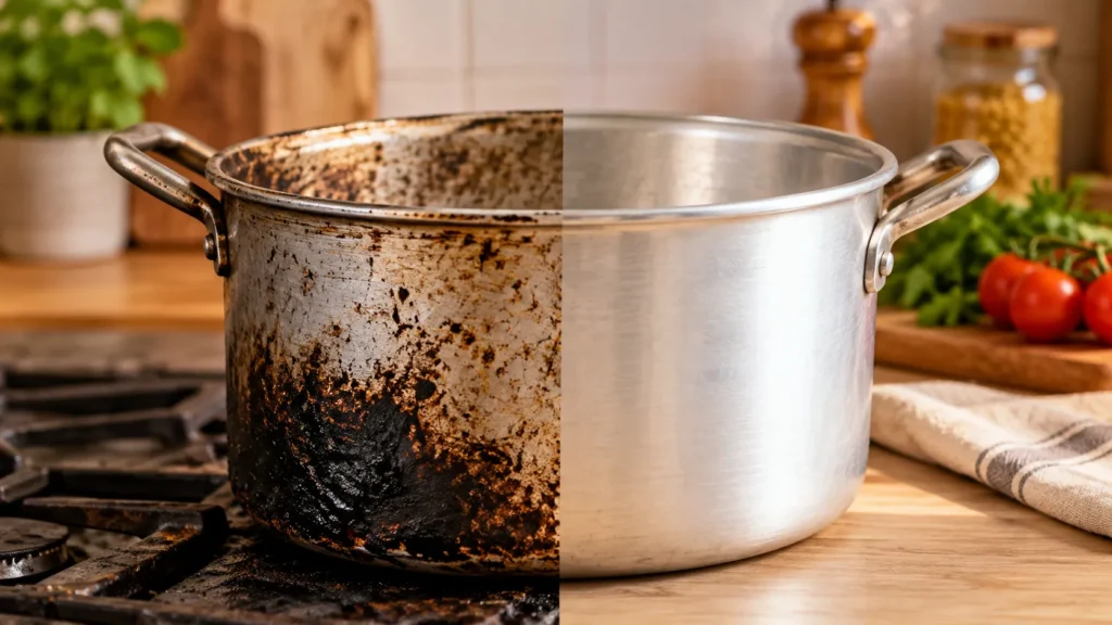 دلیل سیاه شدن قابلمه روحی چیست؟